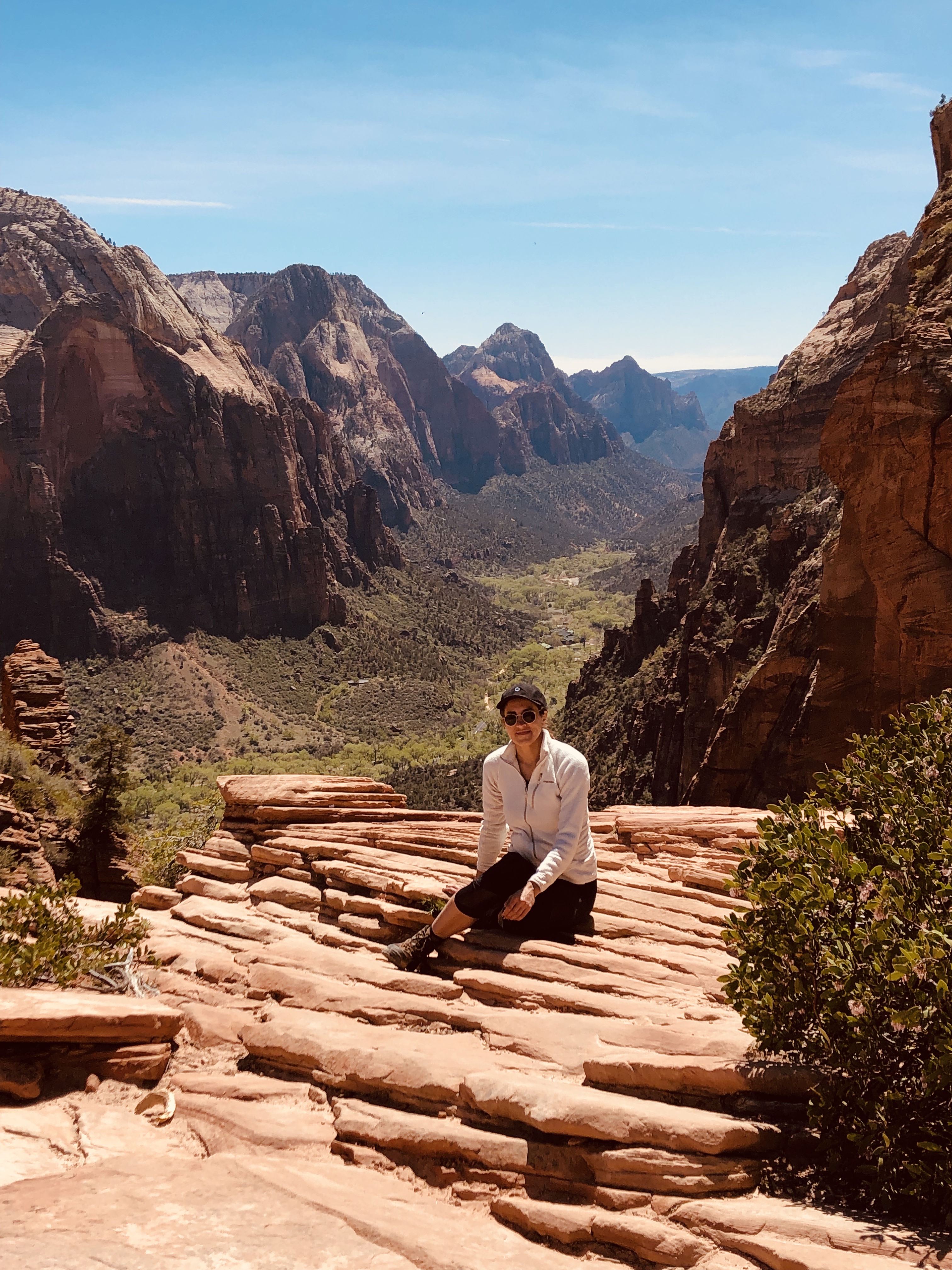 Alina hiking at Zion National Park
